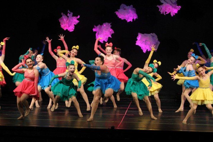 Dancers performing on stage