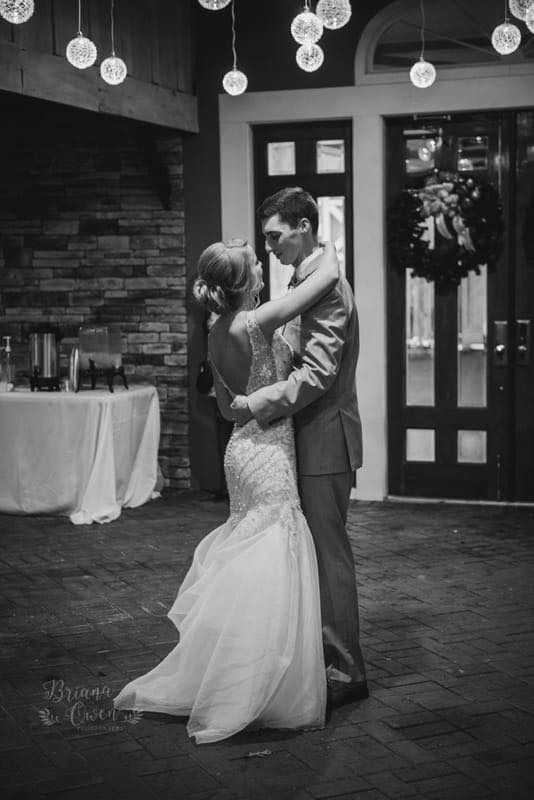 bride and groom at venue 912