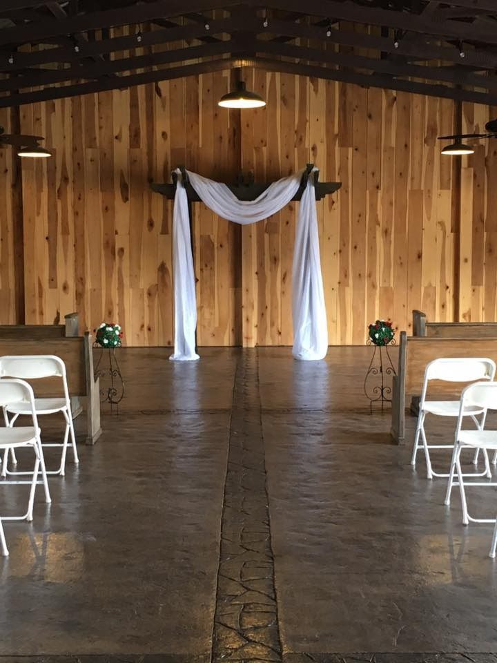 cross altar at wedding