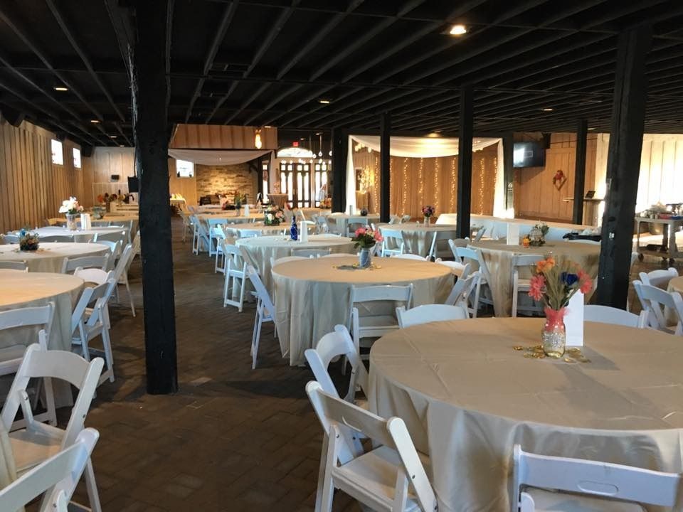 wedding reception tables