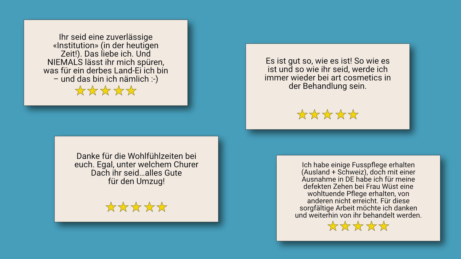 Kundenstimmen zu art cosmetics