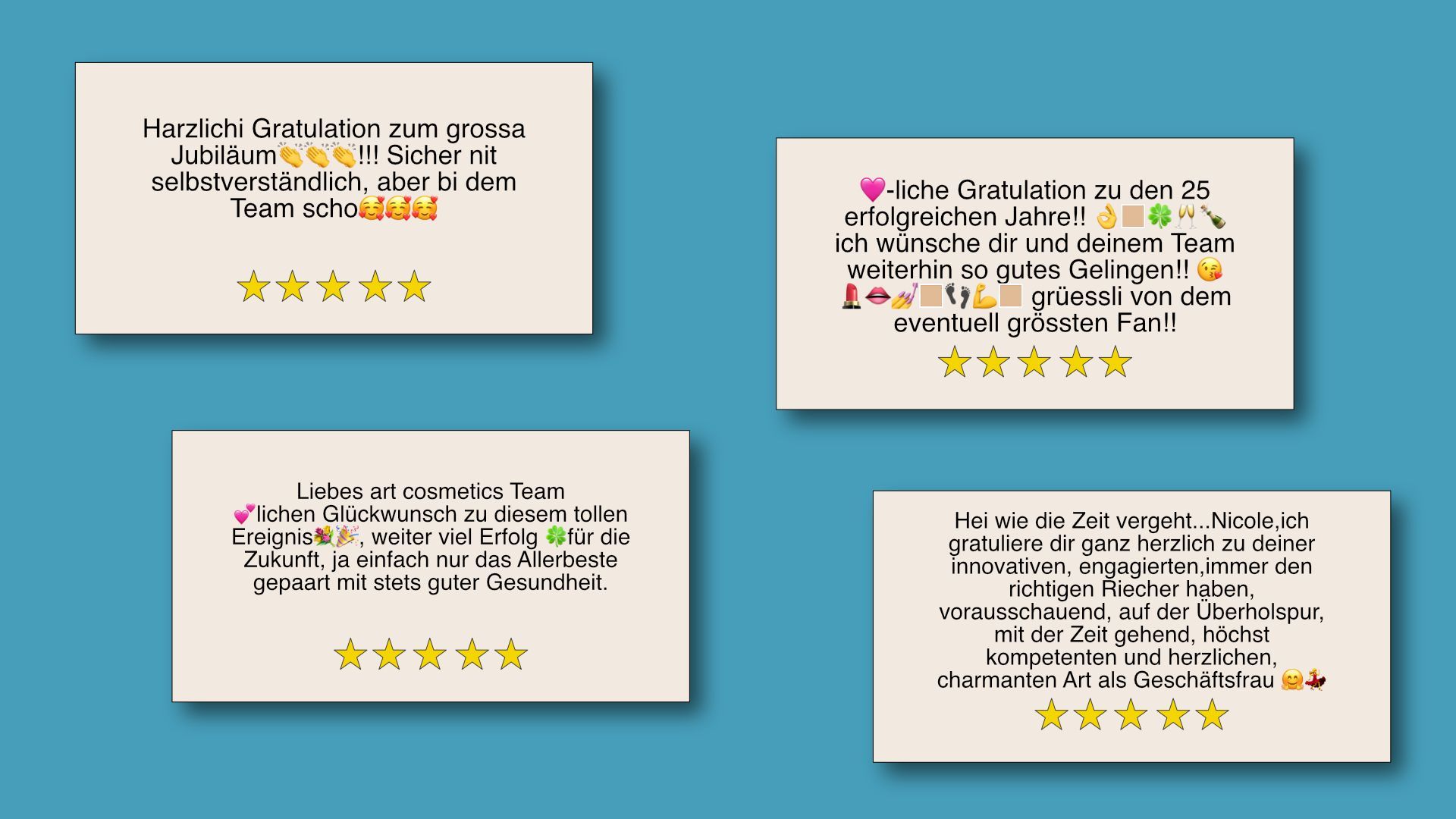 Kundenstimmen zu art cosmetics
