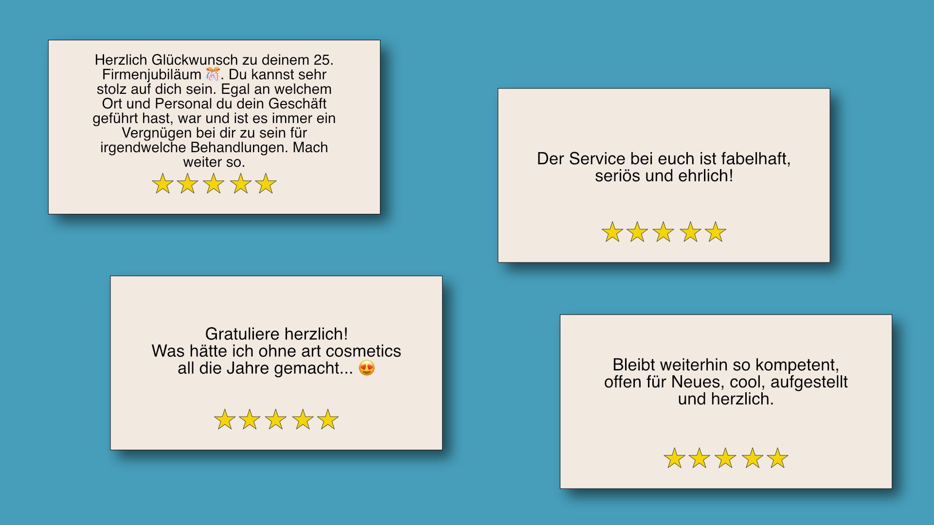 Kundenstimmen zu art cosmetics