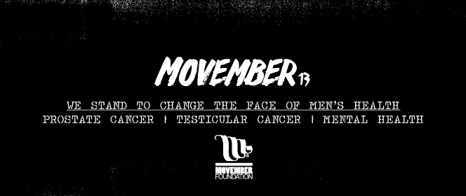 A black background with the words movember on it