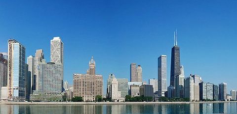 Chicago Skyline Lake view