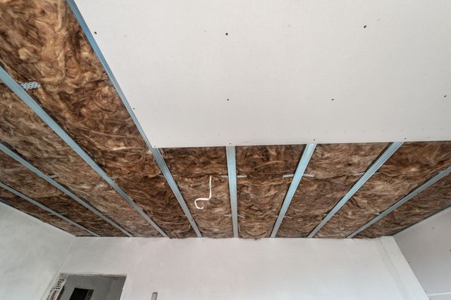 controsoffitto con isolamento termico