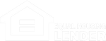 Equal Housing Lender logo: House outline with an