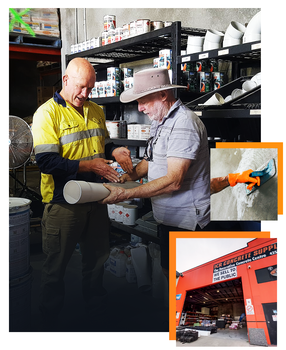 ICR staff helping a customer