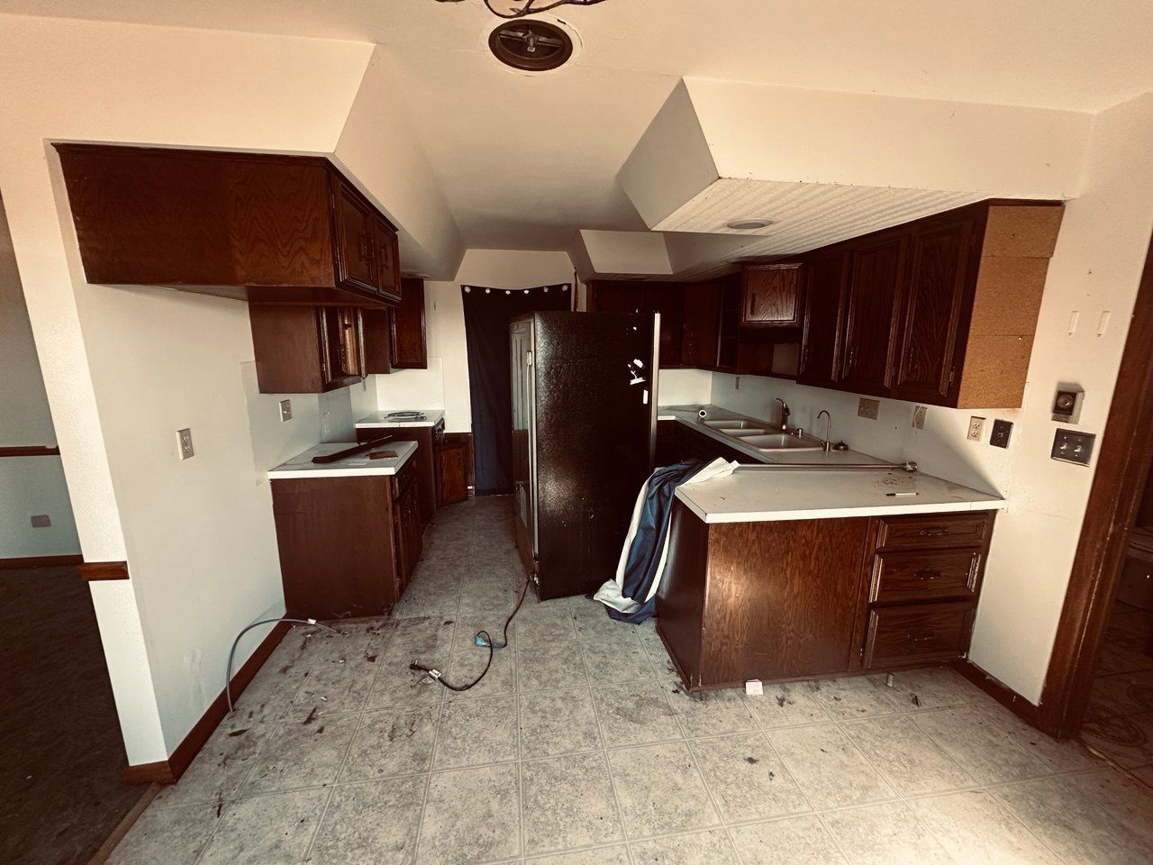 Old outdated kitchen