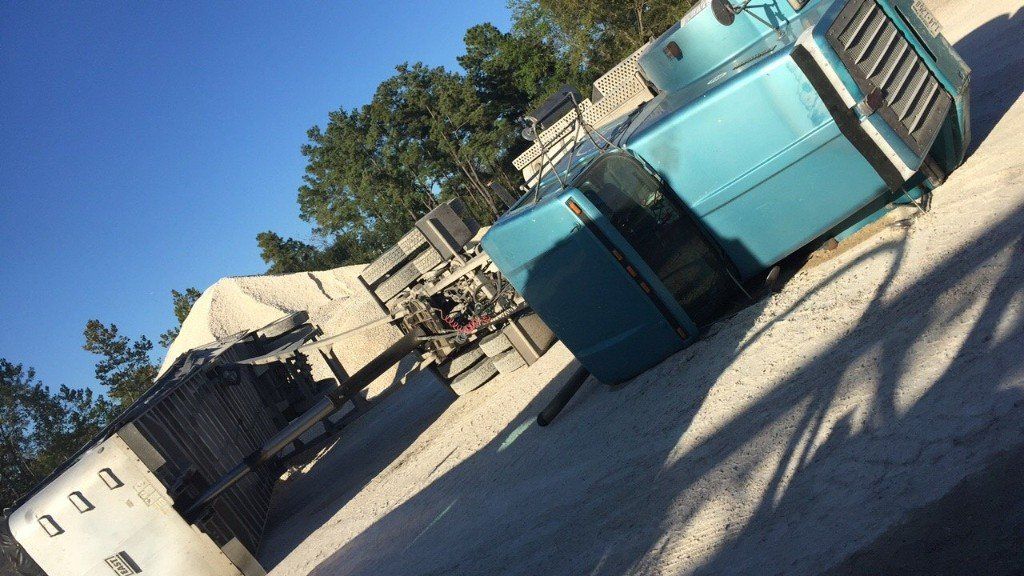 Trailer Recovery — Two Trailer Trucks Tipped Over in Houston, TX