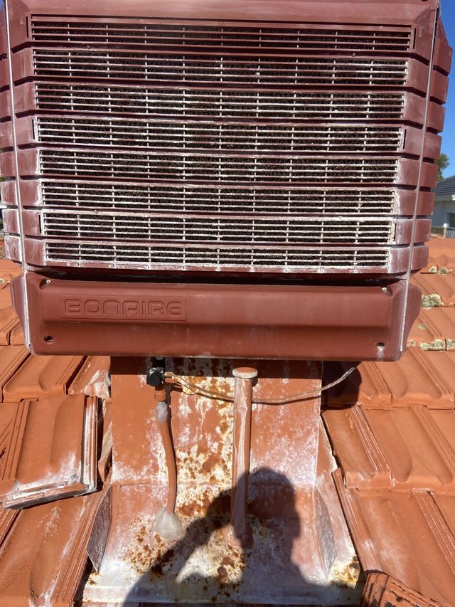 My evaporative cooler blowing best sale warm air