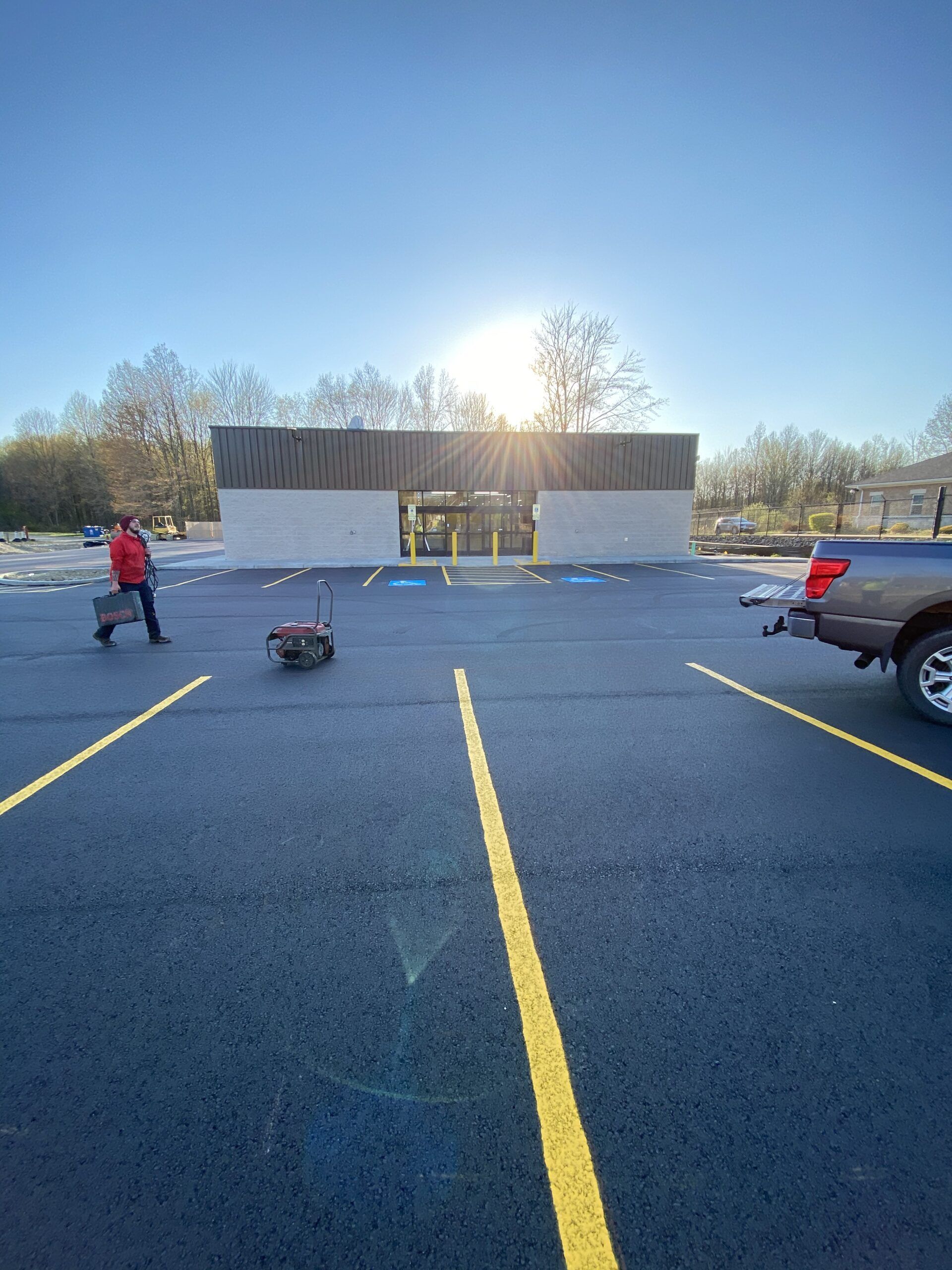 Newly Paved Parking Lot — Canton, OH — Milhoan Asphalt Maintenance Inc