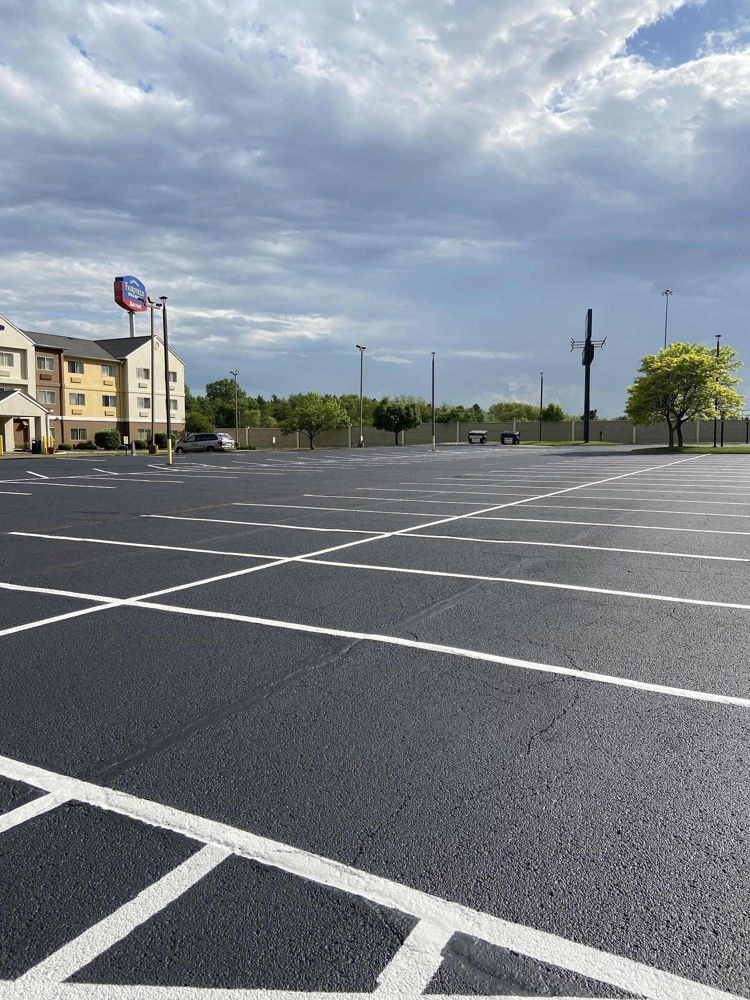 Wide Parking Area — Canton, OH — Milhoan Asphalt Maintenance Inc