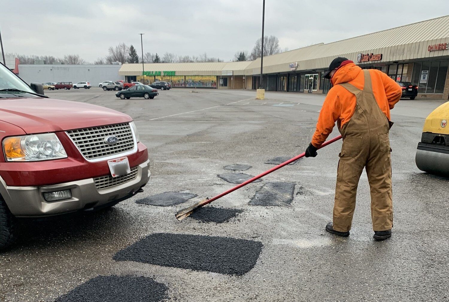 Adding Asphalt on the Road — Canton, OH — Milhoan Asphalt Maintenance Inc