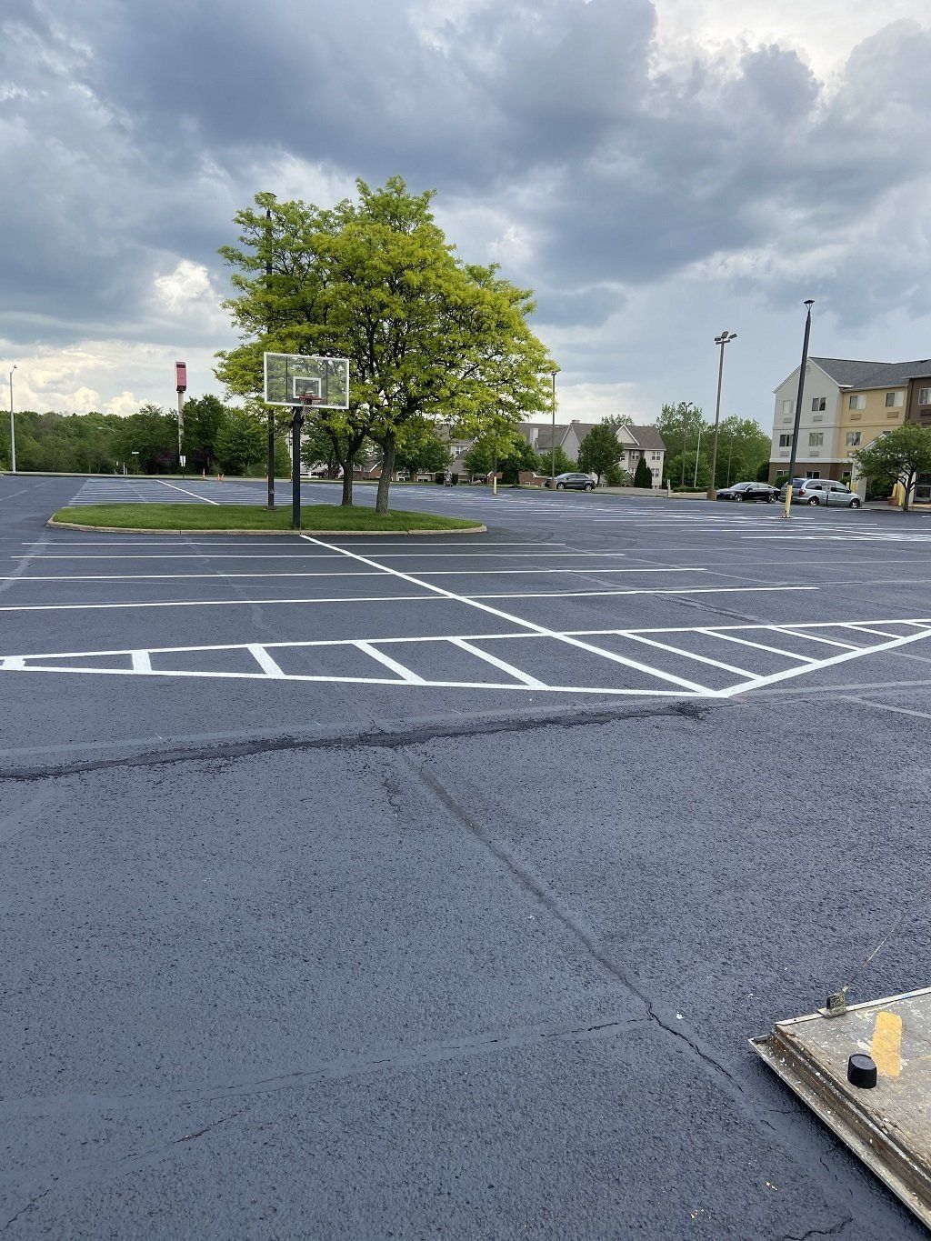 Open Area with Basketball Ring — Canton, OH — Milhoan Asphalt Maintenance Inc