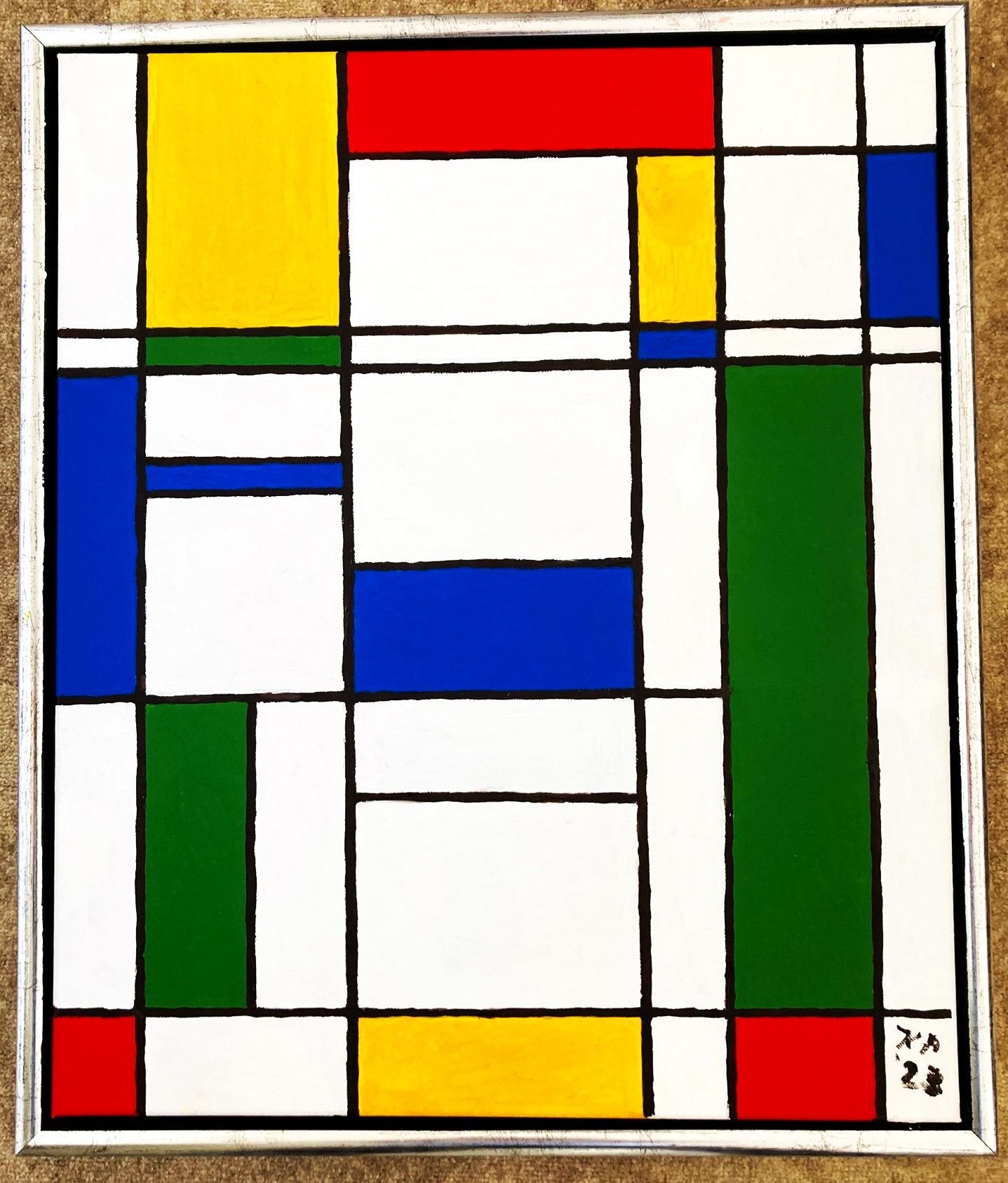 Olieverfschilderij SEO, abstract en modern, Kunst, Karel Puts,