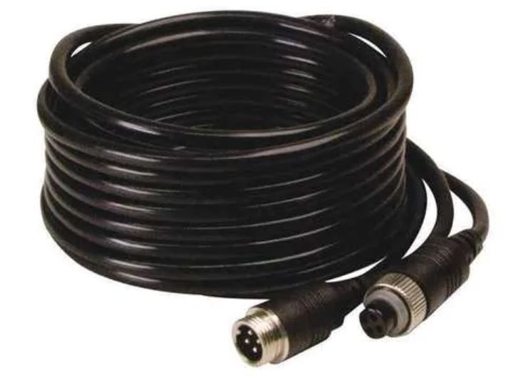 A black cable with two female connectors on it