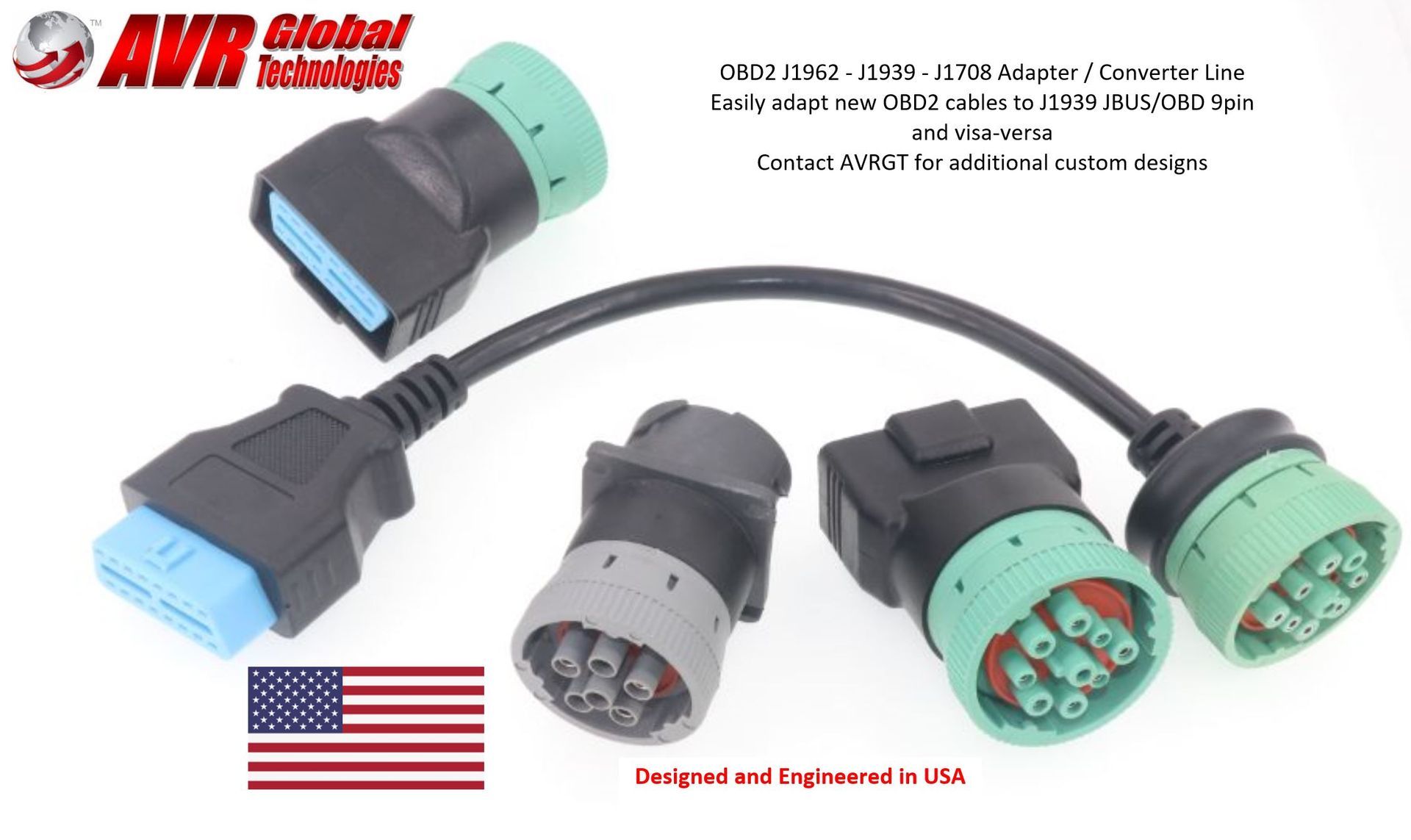 A bunch of connectors that are made in the usa