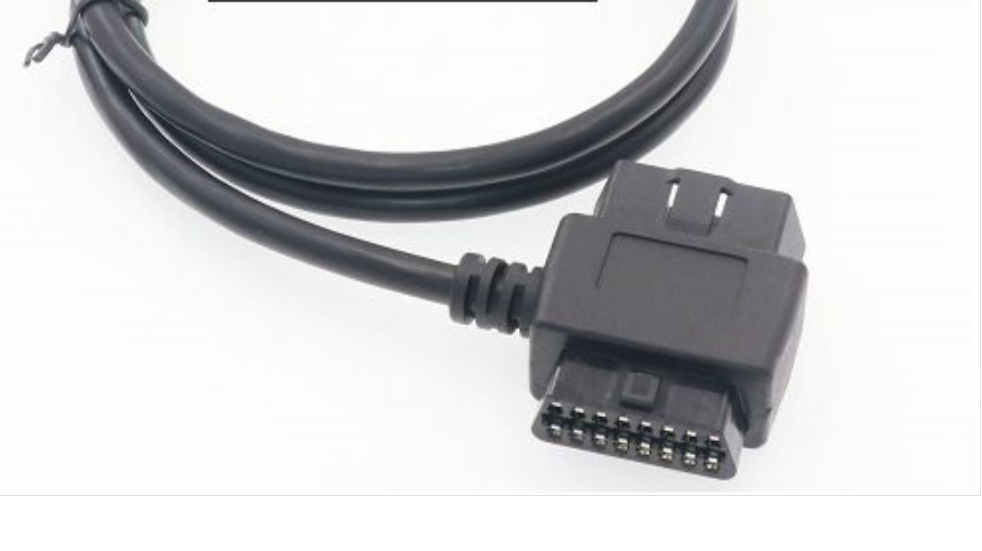 A close up of a black cable with a connector on it.