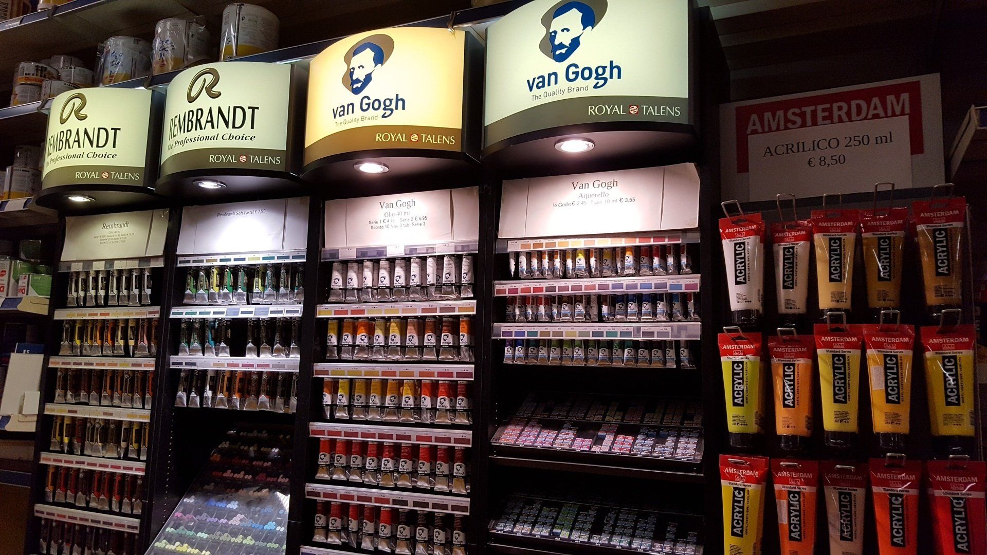 colori per belle arti