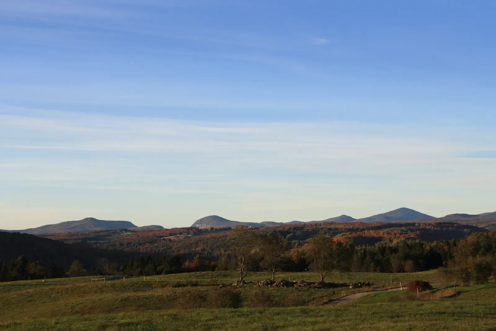 a landscape view of Vermont's Northeast Kingdom from Burke