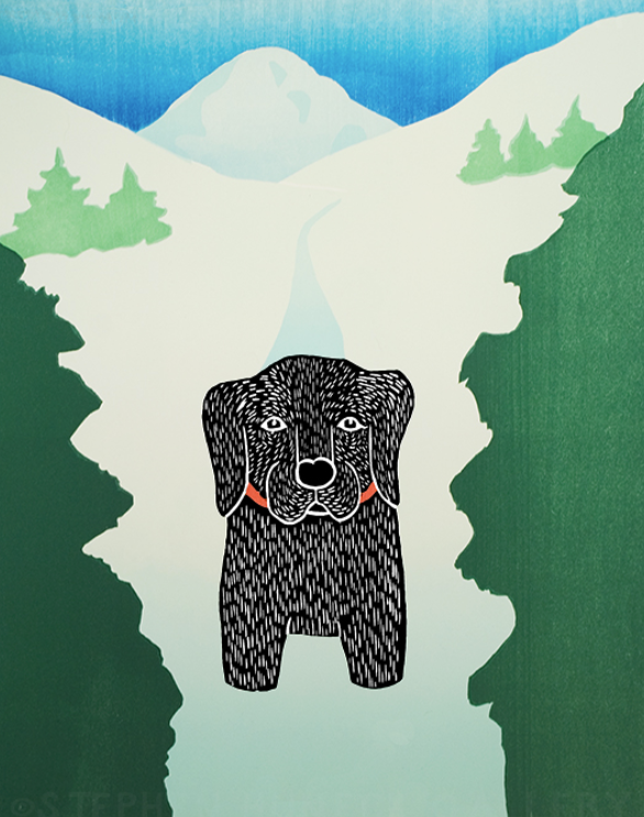 Artwork and swag from Dog Mountain make a perfect Holiday Gift.