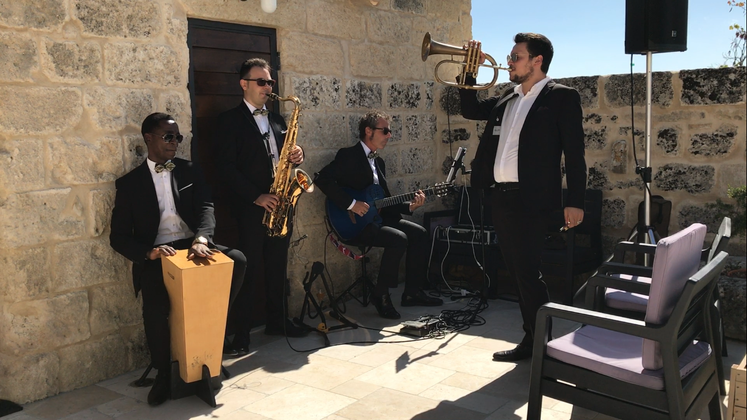 Destination Wedding Band in Puglia - Francesca Gramegna Music - Aperitif Quartet @ Masseria Fortificata San Francesco - Matera