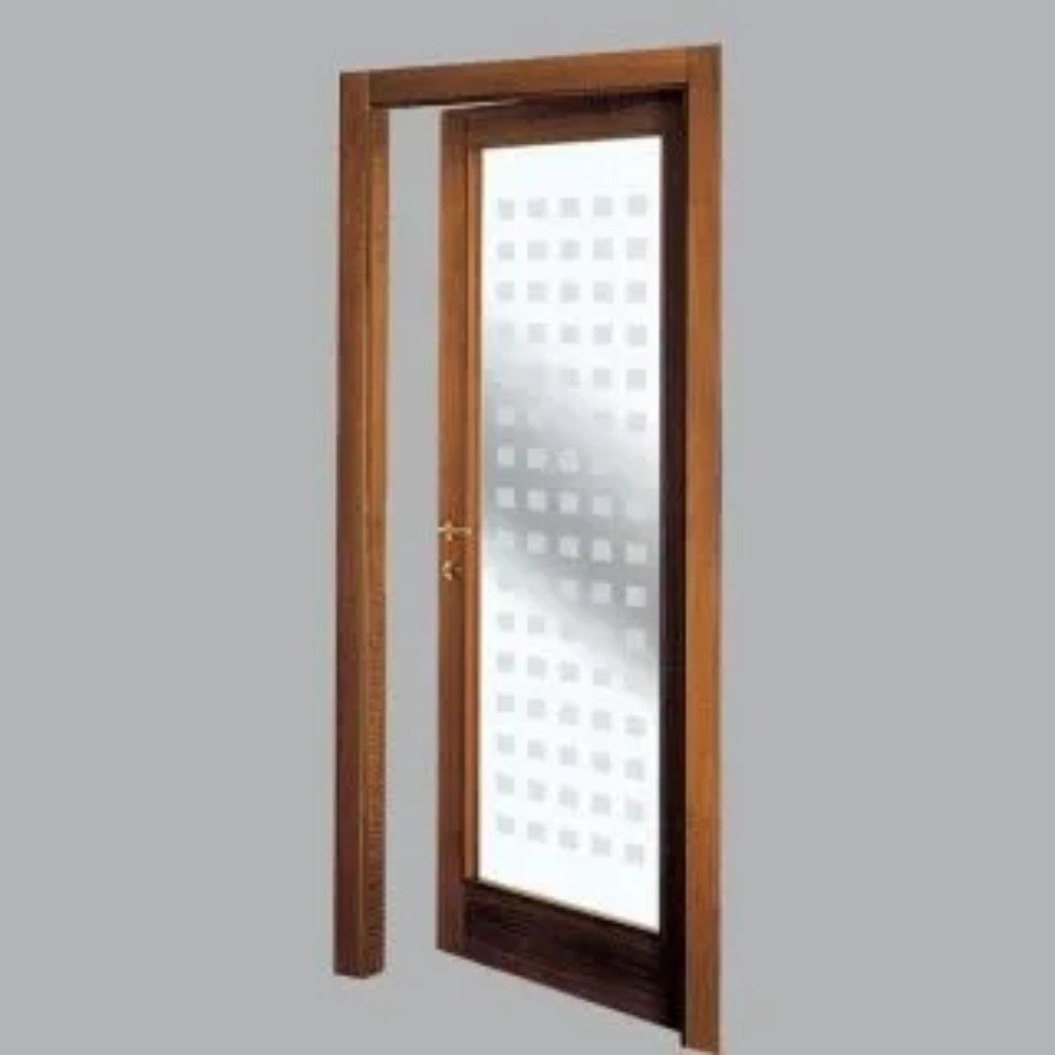 Porta con cristallo decorato