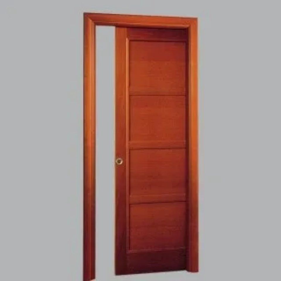 Porta scorrevole ad incasso nel muro