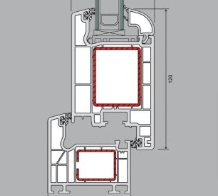 Modello portoncino a gradino, doppia guarnizione