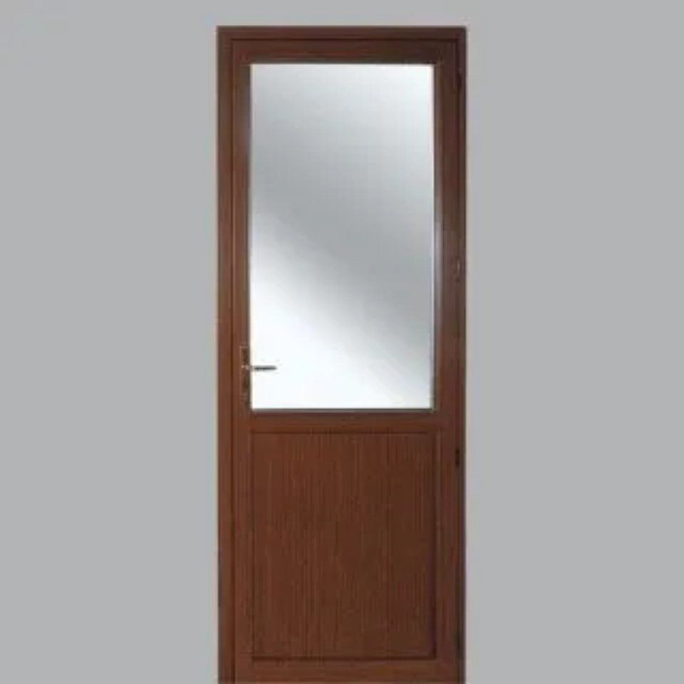 Portafinestra ad un'anta colore rovere medio