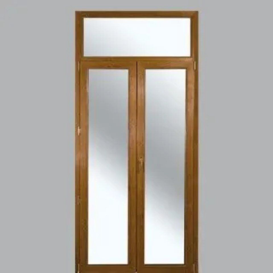 Portafinestra a due ante colore ciliegio