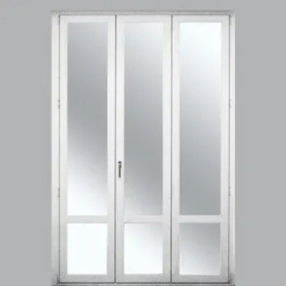 Portafinestra a tre ante colore bianco