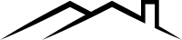 Simplified line drawing of a house with two peaks and a chimney.