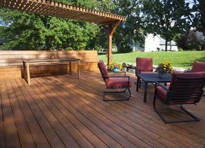 Stylish decking  for your mobile home