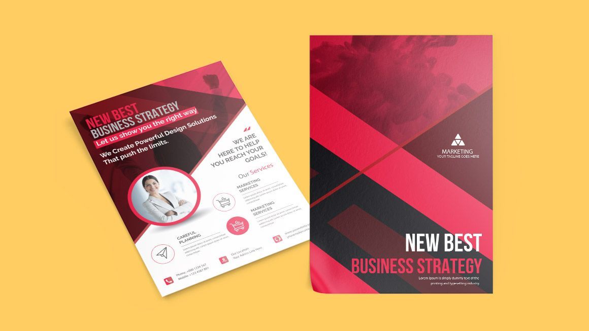 A roll up banner with a picture of a cake on it on a blue background.