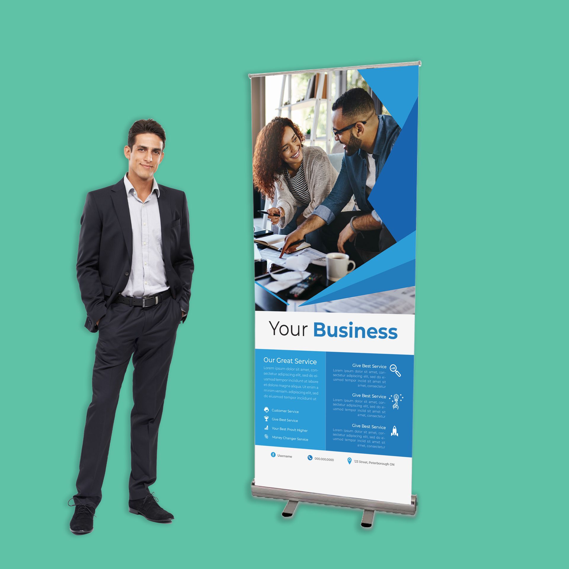 A stack of business cards sitting on top of each other on a green background.