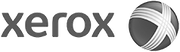 A black and white image of the xerox logo.