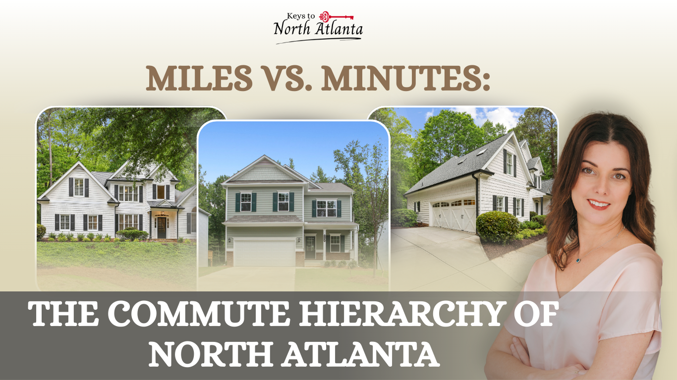 Woman by houses discusses