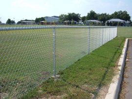 Galvanised Chainwire Fencing