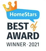 Homestars best of award winner 2021 logo