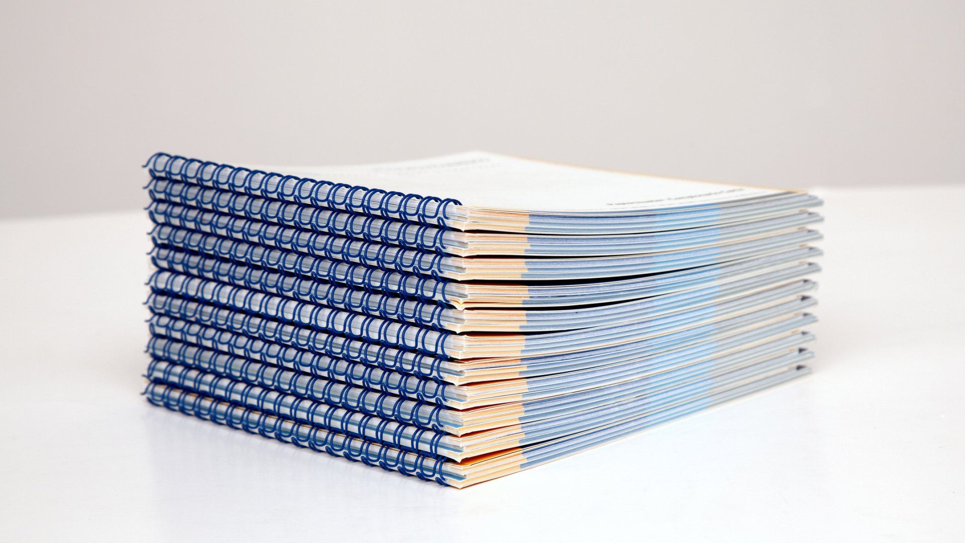 Booklets with Blue Binding – Tecumseh, MI – D Printer Inc.