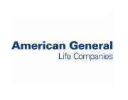 The American General Life Companies logo, featuring the brand name in dark blue text on a white background.