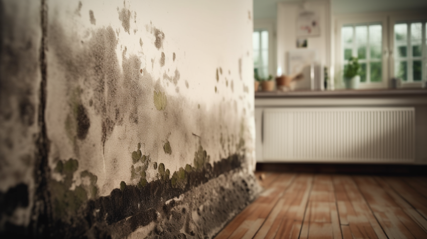 mold growth on a wall in a home in clearwater fl