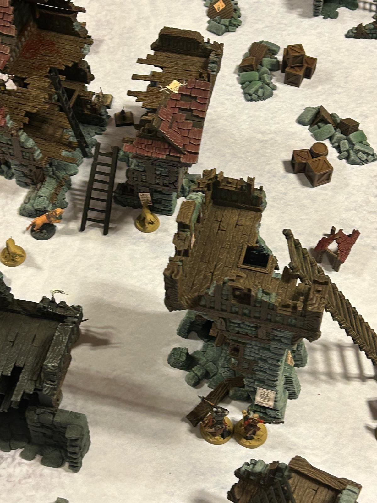 foto detail van één van onze Mordheim speeltafels