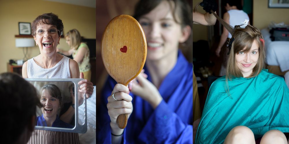 Man adjusting his suit: buttons, tie, and cufflinks. Black and white.