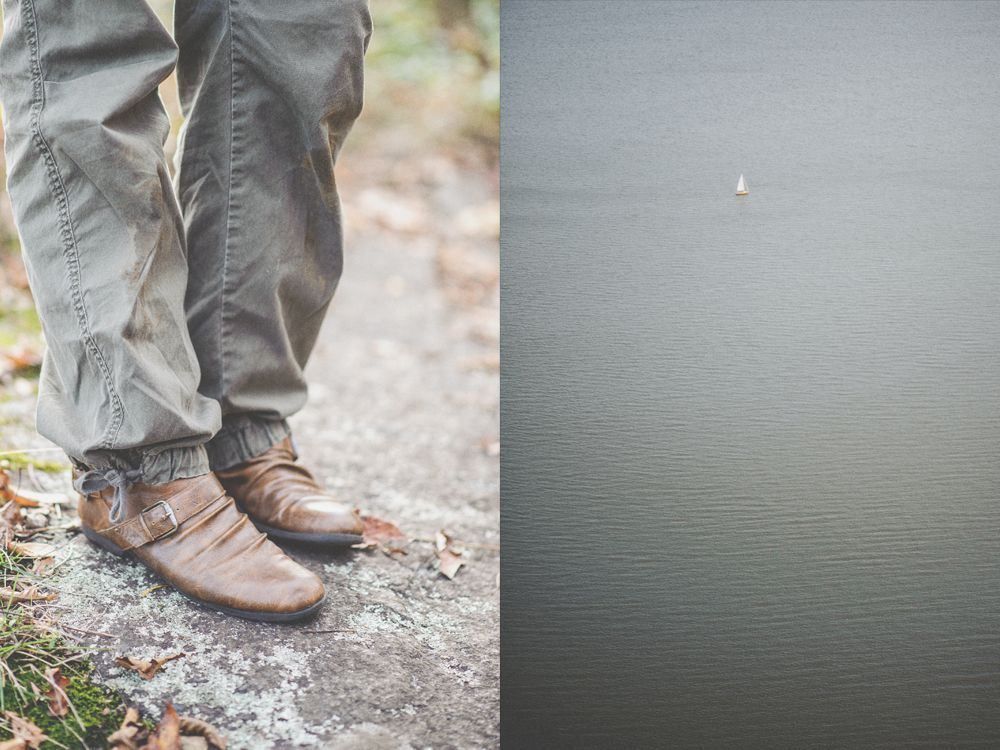 Man adjusting his suit: buttons, tie, and cufflinks. Black and white.
