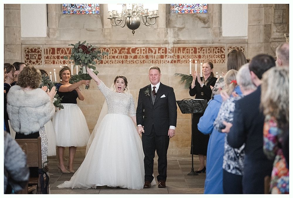 Wedding couple poses near trees, bride in a gown holds bouquet. One image shows them close, another shows them under a weeping willow.