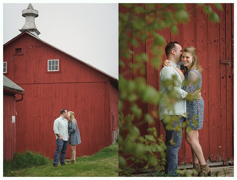 Woman putting on earrings, smiling. Dark background, wearing wedding dress.