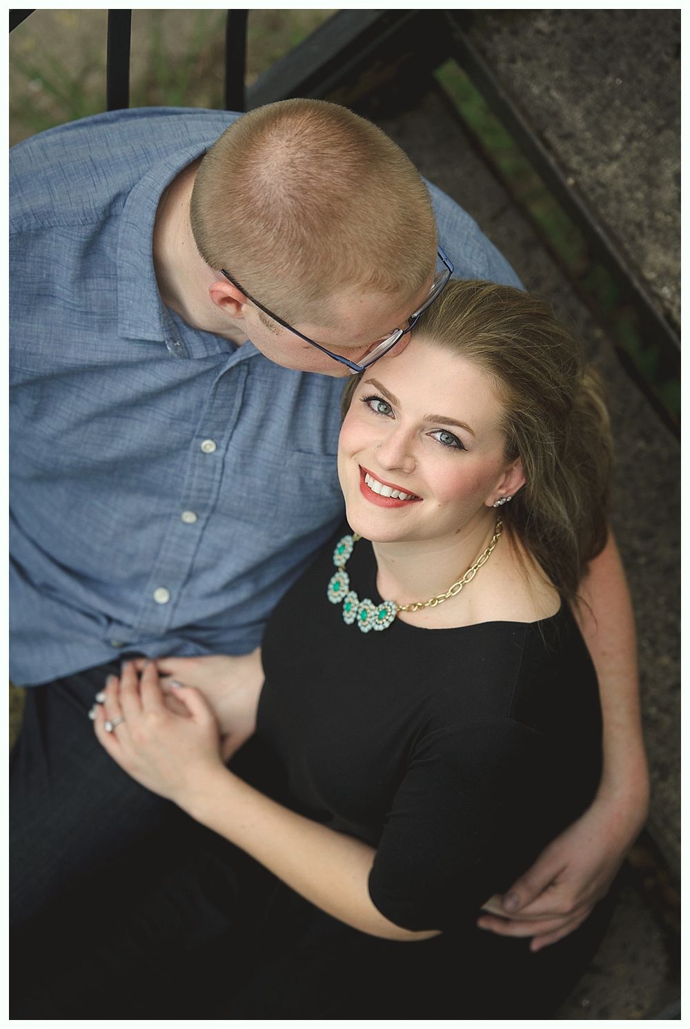 Bride in a white strapless gown adjusts her earring, then smiles holding sunflowers; indoors, window light.